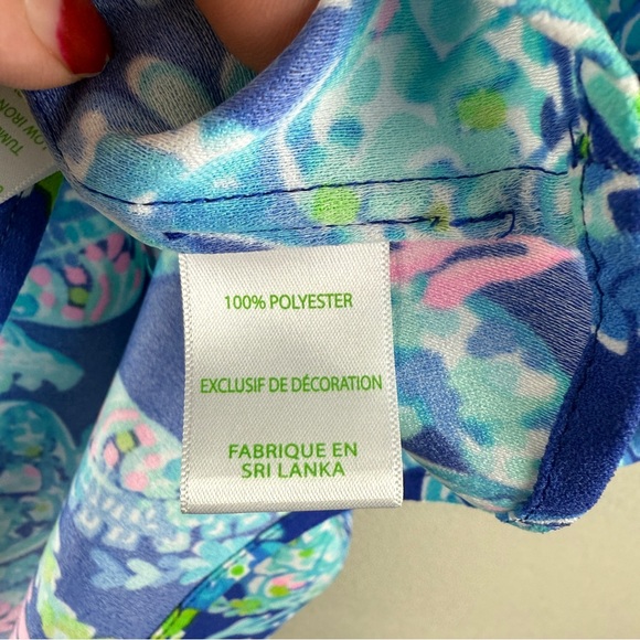 Lilly Pulitzer Jane Corsica Print Shift Dress Size 12 - Picture 9 of 10